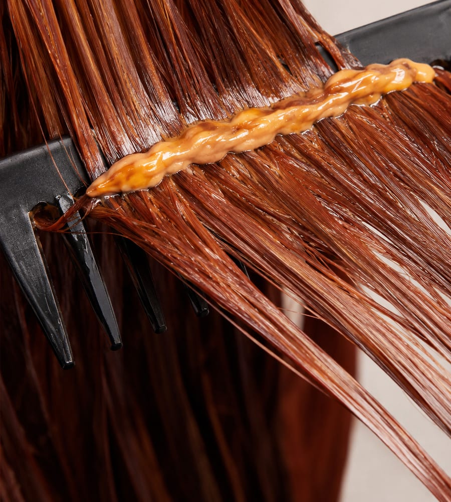 Professional hair colour application